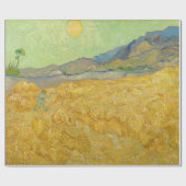 Vincent van Gogh - Wheatfield mit einem Sensenmann Geschenkpapier (Flach)