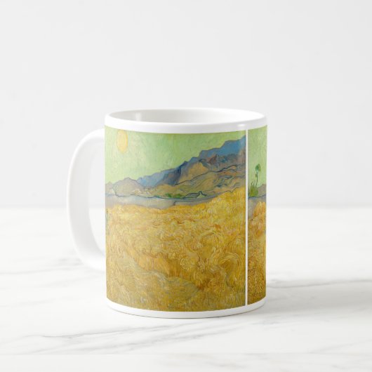 Vincent van Gogh - Wheatfield mit einem Sensenmann Kaffeetasse (Vorderseite Links)