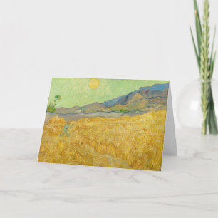 Vincent van Gogh - Wheatfield mit einem Sensenmann Karte