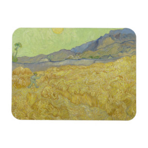 Vincent van Gogh - Wheatfield mit einem Sensenmann Magnet
