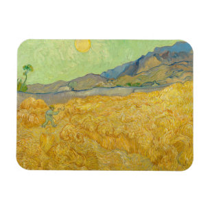 Vincent van Gogh - Wheatfield mit einem Sensenmann Magnet