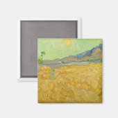 Vincent van Gogh - Wheatfield mit einem Sensenmann Magnet (Vorderseite/Rückseite)