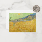 Vincent van Gogh - Wheatfield mit einem Sensenmann Mitteilungskarte (Vorderseite/Rückseite Beispiel)