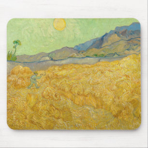 Vincent van Gogh - Wheatfield mit einem Sensenmann Mousepad