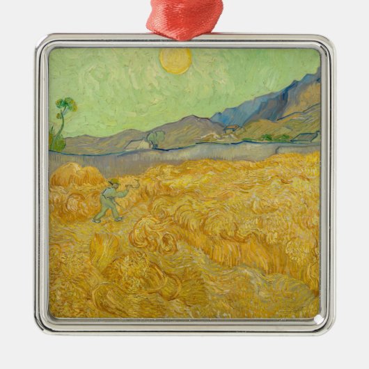 Vincent van Gogh - Wheatfield mit einem Sensenmann Ornament Aus Metall (Vorne)