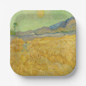 Vincent van Gogh - Wheatfield mit einem Sensenmann Pappteller (Vorderseite)