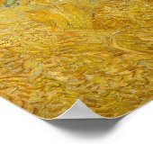 Vincent van Gogh - Wheatfield mit einem Sensenmann Poster (Ecke)