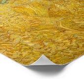 Vincent van Gogh - Wheatfield mit einem Sensenmann Poster (Ecke)