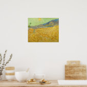 Vincent van Gogh - Wheatfield mit einem Sensenmann Poster (Küche)