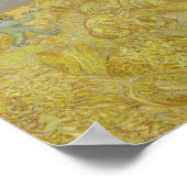 Vincent van Gogh - Wheatfield mit einem Sensenmann Poster (Ecke)