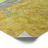 Vincent van Gogh - Wheatfield mit einem Sensenmann Poster (Ecke)