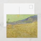 Vincent Van Gogh, Wheatfield mit einem Sensenmann Postkarte (Vorne/Hinten)