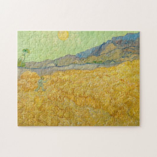 Vincent van Gogh - Wheatfield mit einem Sensenmann Puzzle (Horizontal)