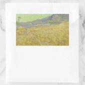 Vincent van Gogh - Wheatfield mit einem Sensenmann Rechteckiger Aufkleber (Tasche)