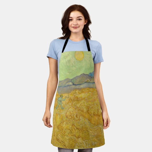 Vincent van Gogh - Wheatfield mit einem Sensenmann Schürze (Getragen)