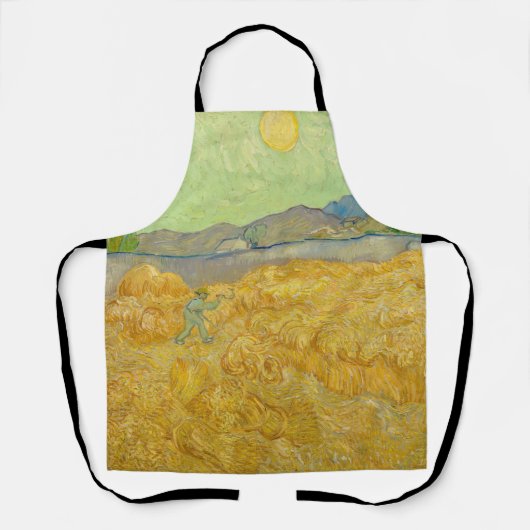 Vincent van Gogh - Wheatfield mit einem Sensenmann Schürze (Vorderseite)