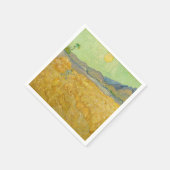 Vincent van Gogh - Wheatfield mit einem Sensenmann Serviette (Ecke)