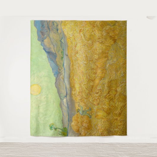 Vincent van Gogh - Wheatfield mit einem Sensenmann Wandteppich (Vorderseite)