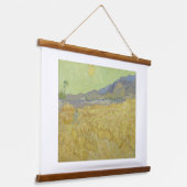 Vincent Van Gogh, Wheatfield mit einem Sensenmann Wandteppich Mit Holzrahmen (Gewinkelt)