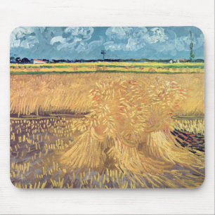 Vincent van Gogh Wheatfield mit Garben, 1888 Mousepad