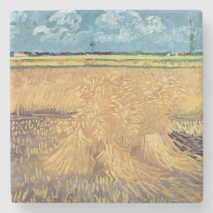 Vincent van Gogh   Wheatfield mit Garben, 1888 Steinuntersetzer