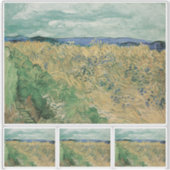 Vincent Van Gogh, Wheatfield mit Kornblumen Aufkleber (Vorderseite)