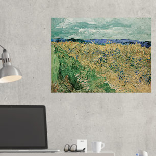 Vincent Van Gogh, Wheatfield mit Kornblumen Foliendrucke