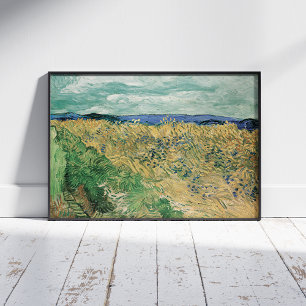 Vincent Van Gogh, Wheatfield mit Kornblumen Fotodruck