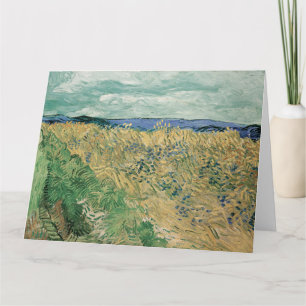 Vincent Van Gogh, Wheatfield mit Kornblumen Karte
