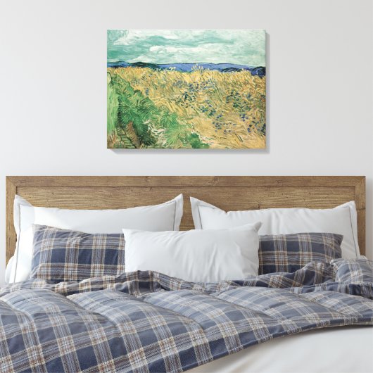 Vincent Van Gogh, Wheatfield mit Kornblumen Leinwanddruck (Insitu (Schlafzimmer))