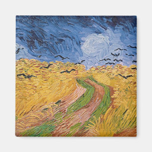 Vincent van Gogh   Wheatfield mit Krähen, 1890 Magnet