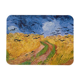 Vincent van Gogh   Wheatfield mit Krähen, 1890 Magnet