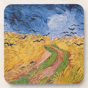 Vincent van Gogh   Wheatfield mit Krähen, 1890 Untersetzer
