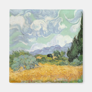Vincent van Gogh   Wheatfield mit Zypressen, 1889 Magnet