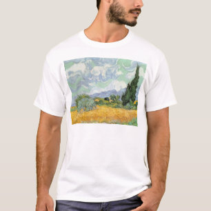 Vincent van Gogh Wheatfield mit Zypressen, 1889 T-Shirt