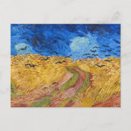 Vincent van Gogh Wheatfield Painting Postcard Postkarte