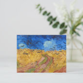 Vincent van Gogh Wheatfield Painting Postcard Postkarte (Stehend Vorderseite)