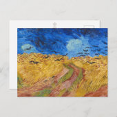 Vincent van Gogh Wheatfield Painting Postcard Postkarte (Vorne/Hinten)
