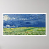 Vincent Van Gogh Wheatfield Under Thunderclouds Poster (Vorne)