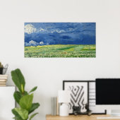 Vincent van Gogh Wheatfield unter Gewitterwolken Poster (Heimbüro)