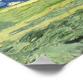 Vincent van Gogh Wheatfield unter Gewitterwolken Poster (Ecke)