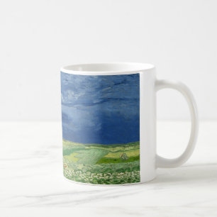 Vincent van Gogh - Wheatfield unter Thunderclouds Kaffeetasse