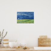 Vincent van Gogh - Wheatfield unter Thunderclouds Poster (Küche)