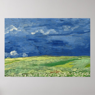 Vincent van Gogh - Wheatfield unter Thunderclouds Poster