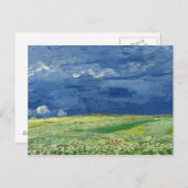 Vincent van Gogh - Wheatfield unter Thunderclouds Postkarte (Vorne/Hinten)