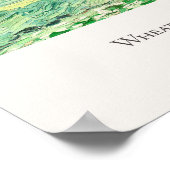 Vincent van Gogh Wheatfields Under Thundercloud Poster (Ecke)