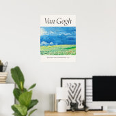 Vincent van Gogh Wheatfields Under Thundercloud Poster (Heimbüro)