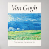 Vincent van Gogh Wheatfields Under Thundercloud Poster (Vorne)