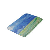 Vincent van Gogh - Wheatfields under Thunderclouds Badematte (Schrägansicht)