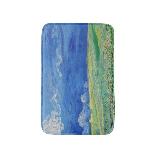 Vincent van Gogh - Wheatfields under Thunderclouds Badematte (Vorderseite Vertikal)